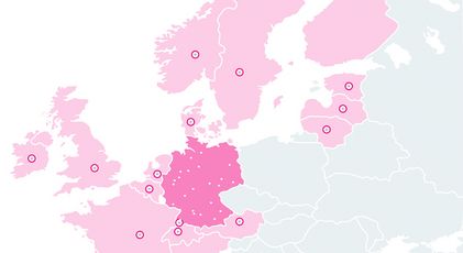 Neumöbeldistribution mit FRÖDE und unserem Mach3000-Netzwerk in 14 europäischen Ländern.