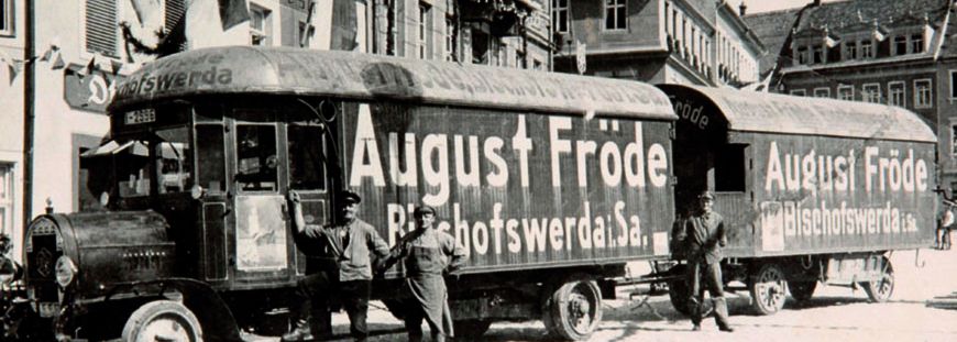 Von August Fröde gegründet: Ein Familienbetrieb seit 1885 - historische Aufnahme