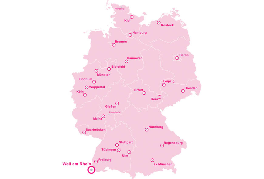 Neumöbellogistik mit FRÖDE: In Deutschland mit 36 lokalen Stützpunkten.
